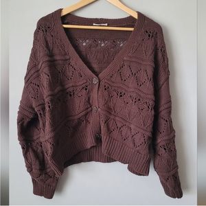 Neuflora Daphne Cardigan Chocolate Brown